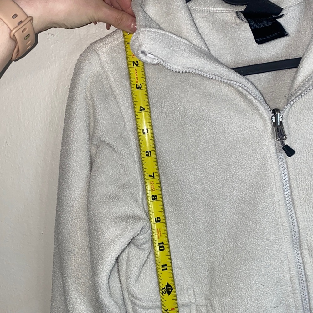 💋Comfy White North Face fleece zip up! - Picture 7 of 11
